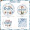 161pc Cowboy Baby Shower Party Set – Serves 25, with Plates, Napkins, Tablecloth & Cake Topper (Blue)